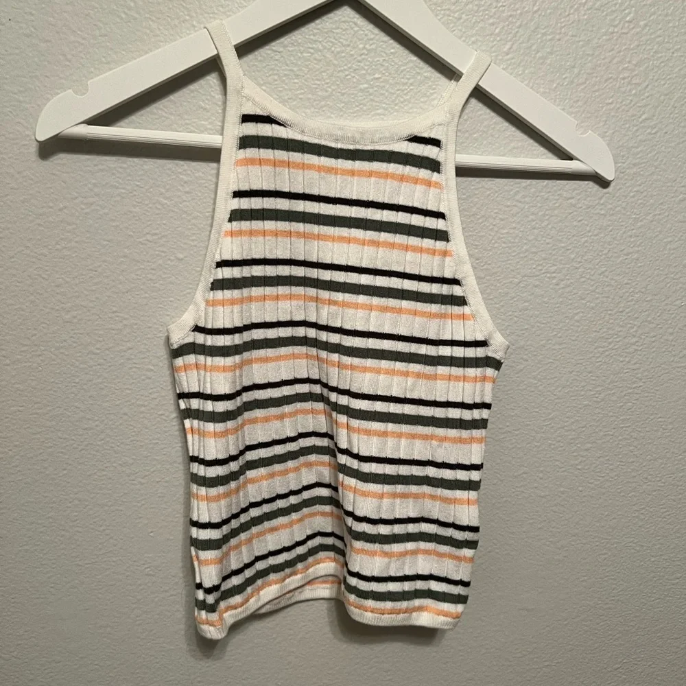 Striped Ribbed Tank Top - Picture 2 of 2